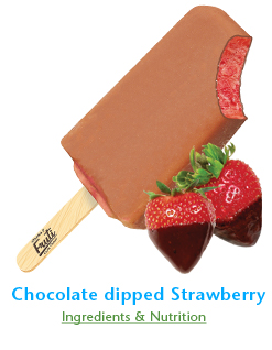 Fruti - chocolate dipped strawberry frozen fruit bar