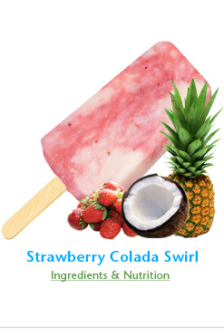 Fruti - Strawberry Colada Swirl frozen fruit bar