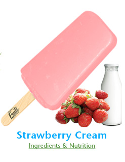 Fruti - strawberry cream frozen fruit bar